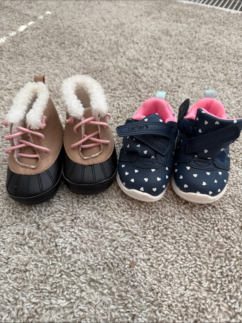 Carter's Newborn Shoes Never Worn